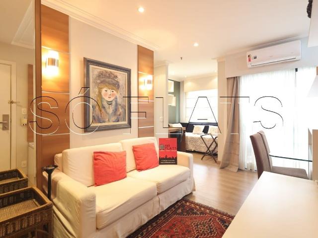 Flat para Aluguel com 1 quartos, 44 m² por R$ 3.700
