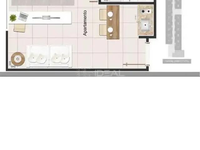 Flat para Venda em Campos dos Goytacazes/RJ Centro 1 Quartos