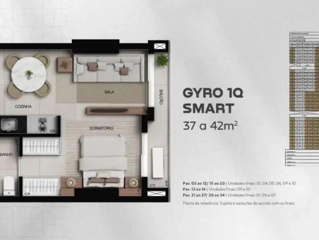 Flat para Venda em Goiânia/GO Setor Oeste 1 Quartos