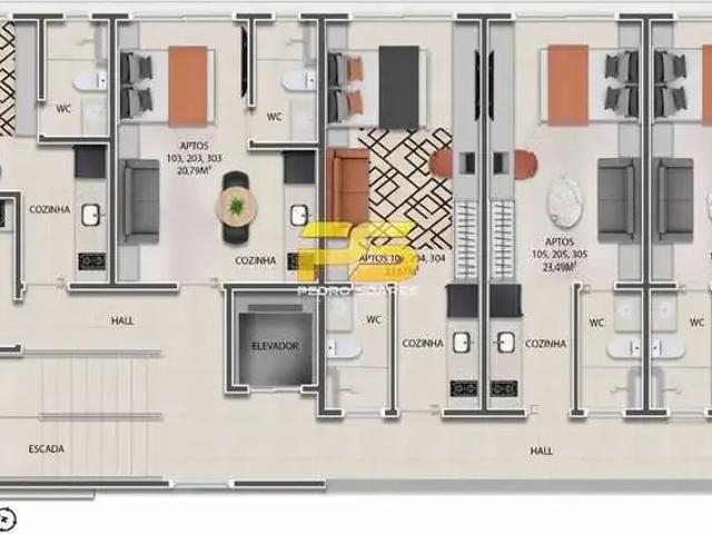 Flat para Venda em João Pessoa/PB Bessa 1 Quartos