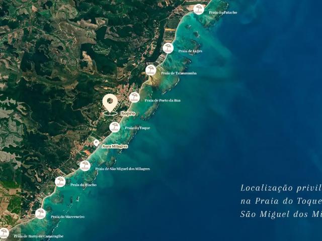 Flat para Venda em São Miguel dos Milagres/AL Praia do toque 1 Quartos