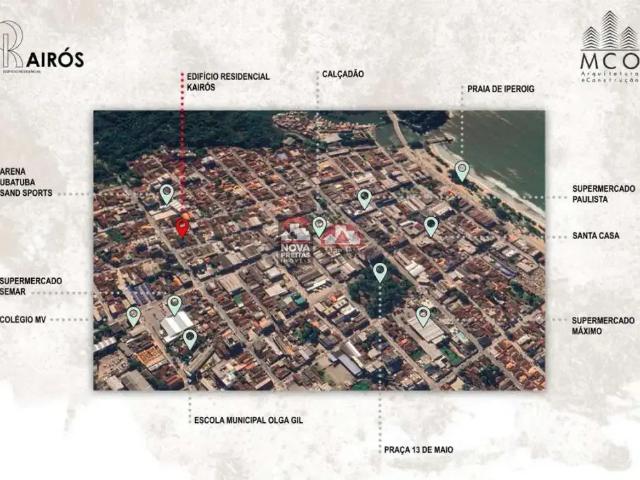 Flat para Venda em Ubatuba/SP Centro 1 Quartos
