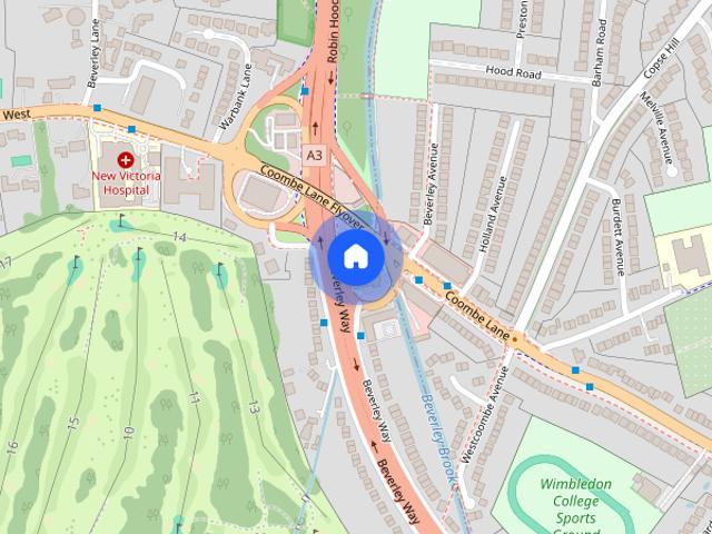 Flat 13, Coombe Hill House, Beverley Way, London, SW20 0AR, United Kingdom
