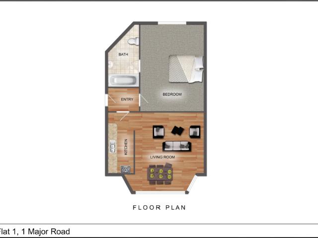 Flat 1 1 Major Road, Cardiff CF5 1PF
