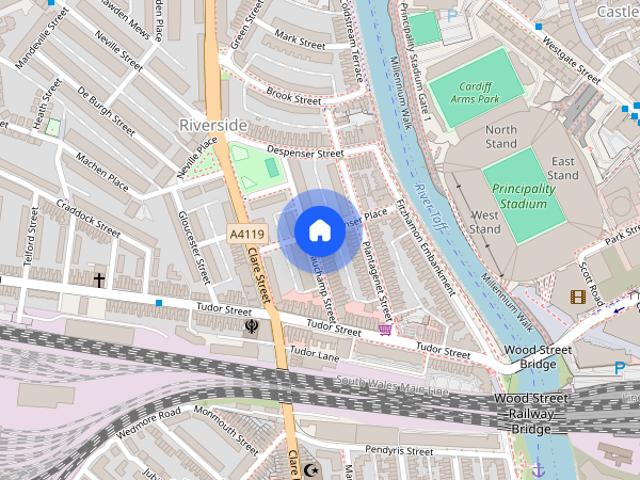Flat 1, 38 Beauchamp Street, Cardiff CF11 6AW