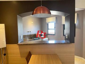 Flat 1 suíte, sala e varanda, 44 m² por R$ 450.000 Gonzaga Santos/SP