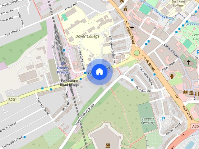 Flat 2 51 Folkestone Road, Dover, Kent, CT17 9RZ