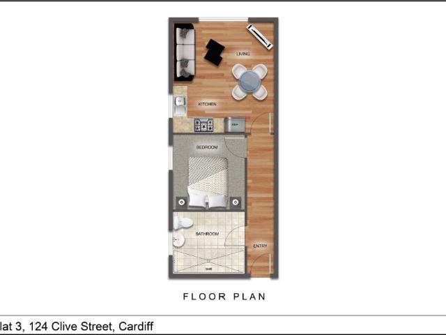Flat 3 124 Clive Street, Cardiff CF11 7JE