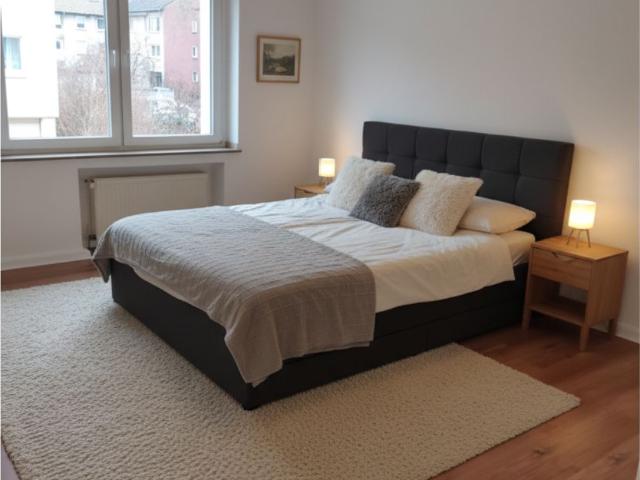 Flexible Temporary Living: Modernized 2.5 Room Apartment with Balcony – Near UK Essen, Essen Amsterdam Apartments for Rent