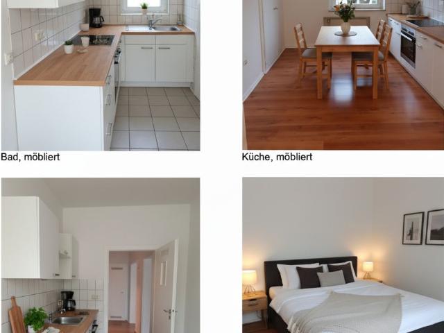 Flexible Temporary Living: Modernized 2.5 Room Apartment with Balcony – Near UK Essen, Essen Amsterdam Apartments for Rent