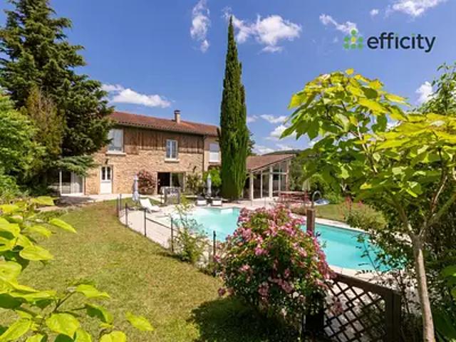 Frontonas 38290 Achat / Vente maison 10 pièces t10 piscine terrasse