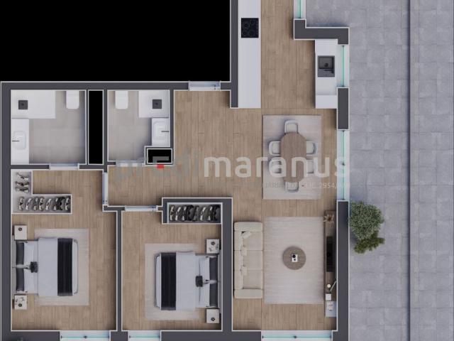 Fração AF T2 recuado ATRIUM