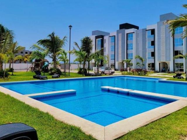 FRACC. PUNTA MAR DEPARTAMENTOS DE 2 Y 3 RECAMARAS CON ALBERCA A SOLO 7 MINUTOS DE BARRA VIEJA