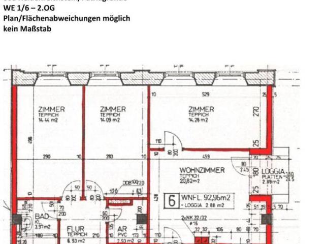 Freundliche Familienwohnung mit Loggia im 2. OG