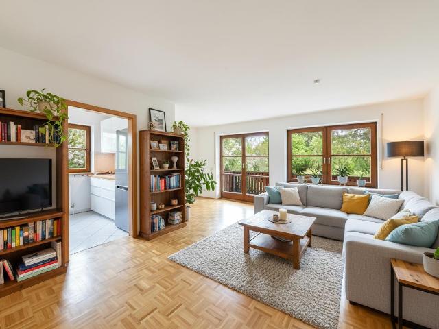 Freie 3 Zimmer Wohnung mit Balkon und eigenem Garten
