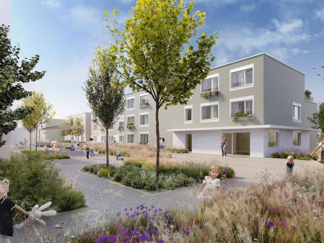 freifinanzierte Neubauwohnung im Grünen mit Kaufoption