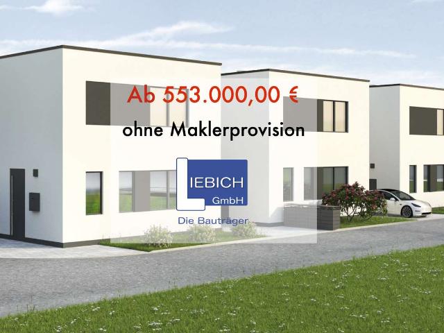 Freistehendes EFH in Neubaugebiet mit Wärmepumpe und PV