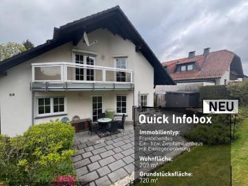 Freistehendes Einfamilienhaus Zweifamilienhaus mit Einliegerwohnung auf einem großzügigen Grundstück in begehrter und kinderfreundlicher Lage der Sta