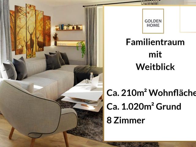 Freistehendes Einfamilienhaus in ruhiger Siedlungslage mit Weitblick !