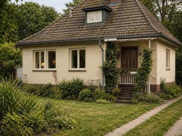 Freistehendes Einfamilienhaus mit großem Garten zur Zwischenmiete