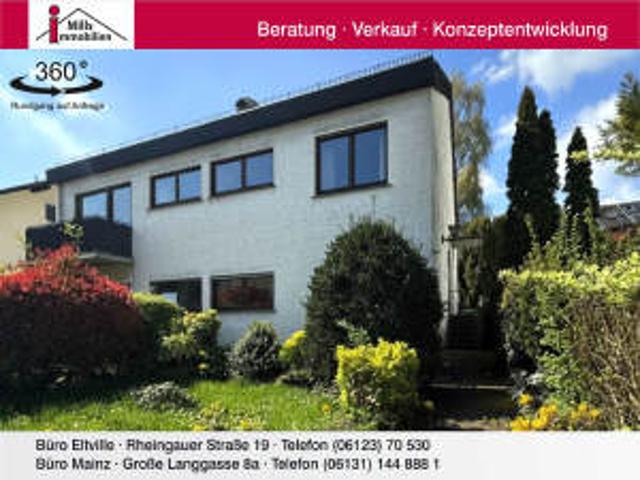 Freistehendes Einfamilienhaus mit Einliegerwohnung und traumhaften Garten in ruhiger Ortsrandlage von Eltville Hattenheim
