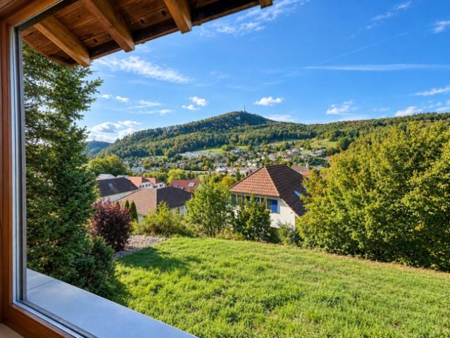 Freistehendes Einfamilienhaus mit Umschwung und Weitsicht