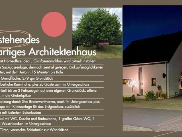 Freistehendes loftartiges Architektenhaus ohne Makler