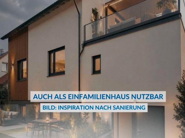 Freistehendes Zweifamilienhaus mit großem Grundstück