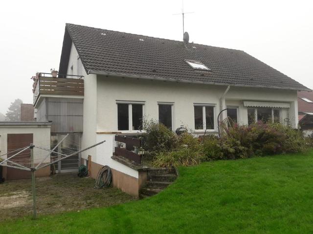 Freistehendes 2 Fam. Haus mit 3 Garagen, Stellplätzen und Garten