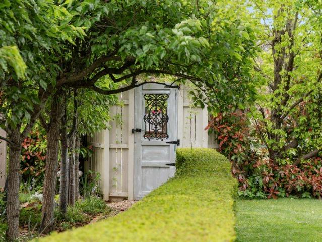 French inspired private garden sanctuary