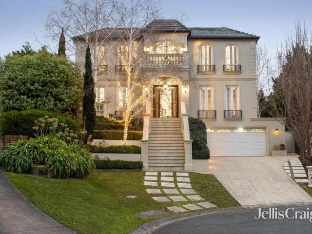 French Provincial family luxury with elevated views at the top of the court