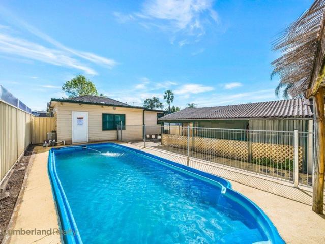 FRESHLY PAINTED and SPARKLING POOL