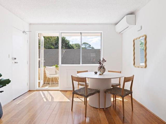 Freshly renovated top floor apartment with north facing light