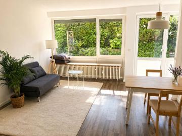 Freshly renovated & fully furnished 2 room apartment with sunny garden and parking, Aachen Amsterdam Apartments for Rent