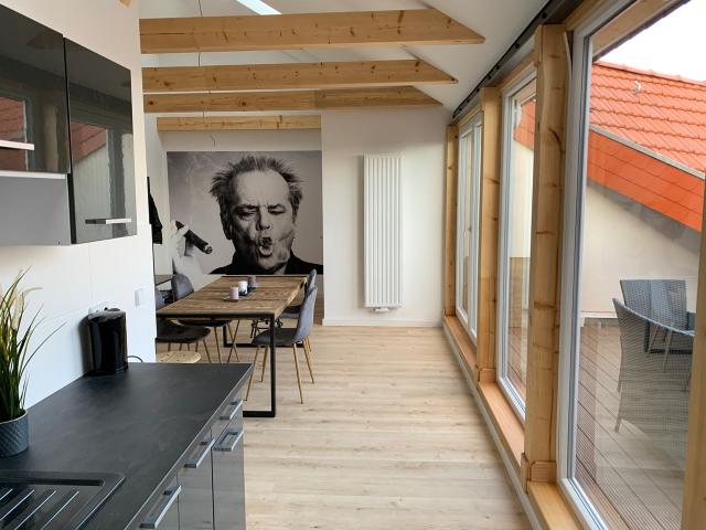 Freshly renovated Rooftop Apartment with big terrace, Leipzig Amsterdam Apartments for Rent