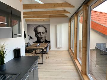 Freshly renovated Rooftop Apartment with big terrace
