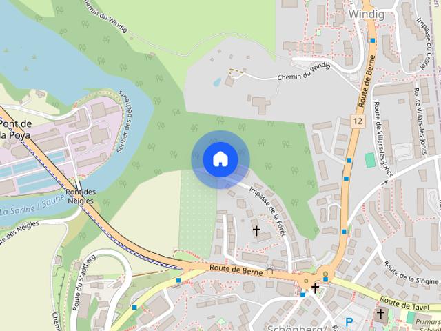 FRIBOURG IMP. DE LA FORET 24 STUDIO 2EME SOUS SOL