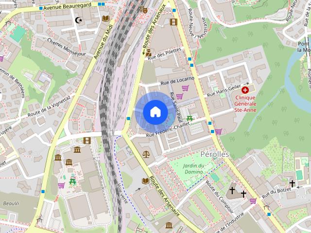 FRIBOURG RUE F. GUILLIMANN 5 APPARTEMENT DE 2.5 PIECES AU 6EME ETAGE