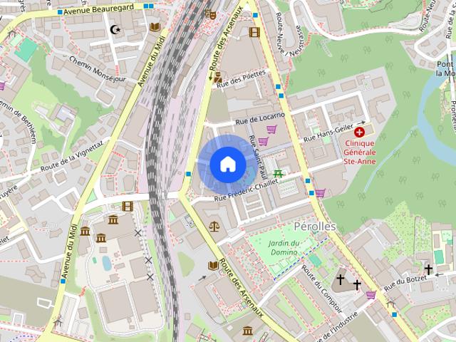 FRIBOURG RUE F. GUILLIMANN 5 APPARTEMENT DE 2.5 PIECES AU 6EME ETAGE