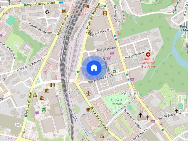 FRIBOURG RUE F. GUILLIMANN 5 APPARTEMENT DE 2.5 PIECES AU 6EME ETAGE