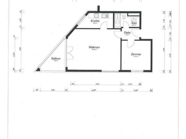 frisch modernisierte Wohnung mit Balkon * Lörick * TE 10