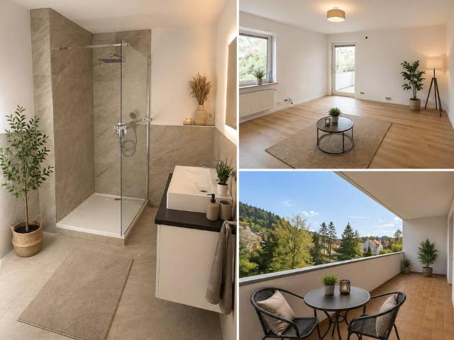Frisch sanierte 3 Zimmer Wohnung mit separatem Eingang und Garage