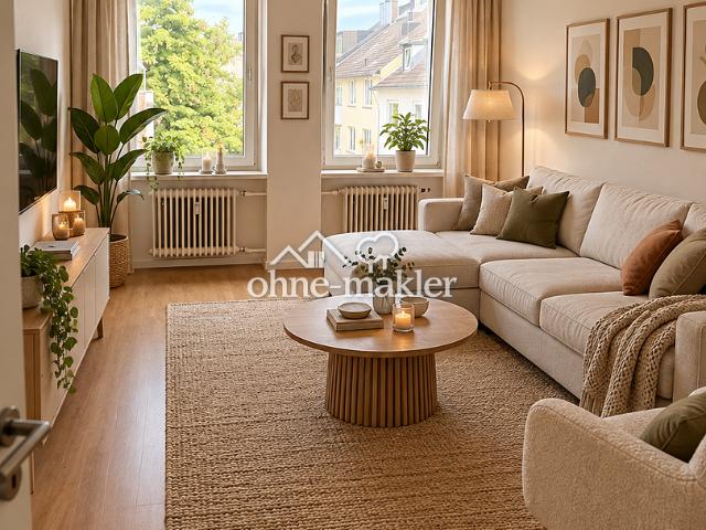 Frisch sanierte 2 Zimmer Wohnung mit Südbalkon im beliebten Frankenberger Viertel