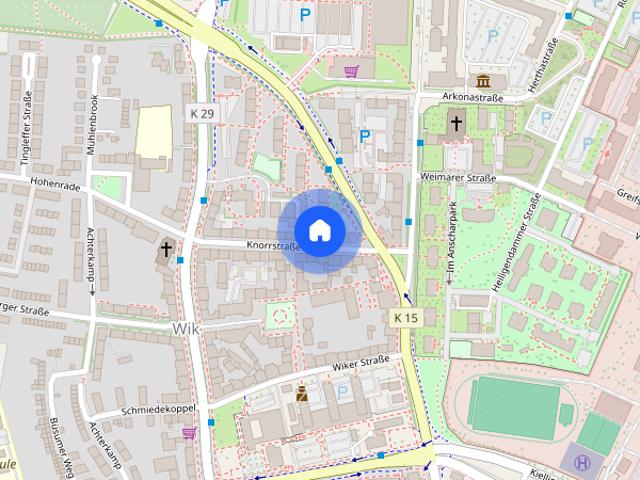 Frisch sanierte 2 ZW in der Knorrstraße in Kiel zu vermieten Otto Stöben GmbH!