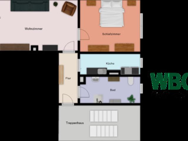 Frisch sanierte 2 Raumwohnung in familienfreundlicher Lage von Großrückerswalde