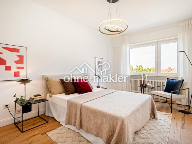 Frisch sanierte bezugsfreie 3 Zimmer Wohnung in Mannheim Feudenheim mit Loggia und Garage