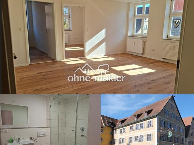 Frisch sanierte, lichtdurchflutete 3 Zimmer Altstadtwohnung mit Aufzug, Balkon und Garage