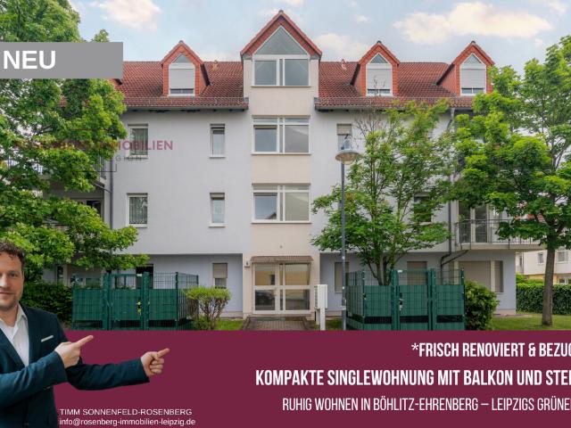 frisch renoviert und bezugsfrei Kompakte Singlewohnung mit Balkon & Stellplatz im Leipziger Westen