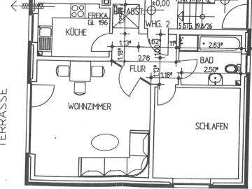 Frisch renoviert! 2 Zimmer Wohnung mit Terrasse & Garten