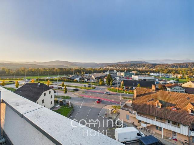 Frisch renovierte 4 Zimmer Attikawohnung in Wöschnau mit grosser Terrasse und Weitsicht